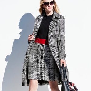 White House Black Market houndstooth set